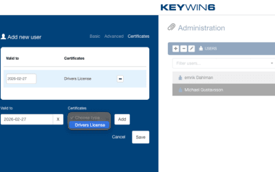 Driver License and Certificate Manager